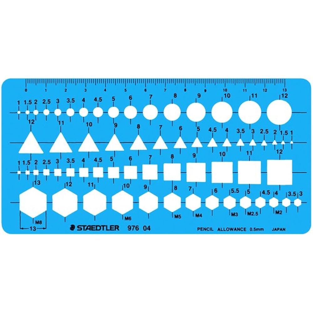 STAEDTLER (STAEDTLER) template combination ruler (small) 976 04