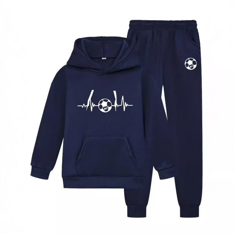 Couple's outfit solid color printed hoodie sports loose hoodie can be used as a logo, European and American casual sweatshirt