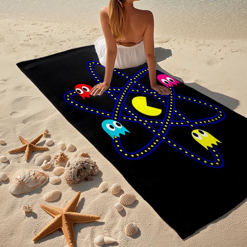 Pixel Game Fashion Beach Towel: Ideal for Summer Adventures Soft, absorbent and quick drying suitable for swimming and bathing