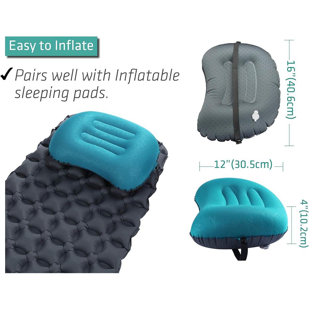Outdoor Inflatable Pillow with Inflatable Air Cushion Special TPU Air Pillow Portable Storage TPU Pillow Lightweight Travel Pillow