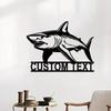 Great White Shark Metal Wall Art, Metal Shark Sign for Nursery, Ocean Animal Metal Decor, Jaws Metal Wall Hanging, Beach Theme Metal Art