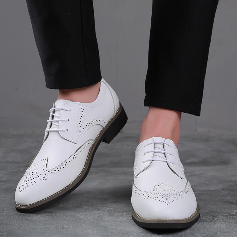 Super frist Mens Derby Leather Shoes Bullock Shoes with Hollow Carved Design for Elegant Look Super frist Mens Derby Leather Shoes Bullock Shoes with Hollow Carved Design for Elegant Look