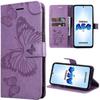Case - Samsung - Galaxy A54 5G - Butterfly Pattern - Leather Effect - Flip Cover
