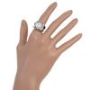 HERMES Corozo Series Ring BIJOUTERIE FANTAISIE metallic/shell #5.8(US Size) 10.4g Women Used