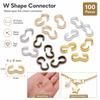100Pcs Smooth Finish Charm Connector  for Bracelets Necklaces Making DIY Jewelry Materials