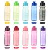 Transparent Water Bottle Portable Sport Cup for Drinking Kitchen Tools 650ML Water Bottle For School Gym Travel Girl Boy