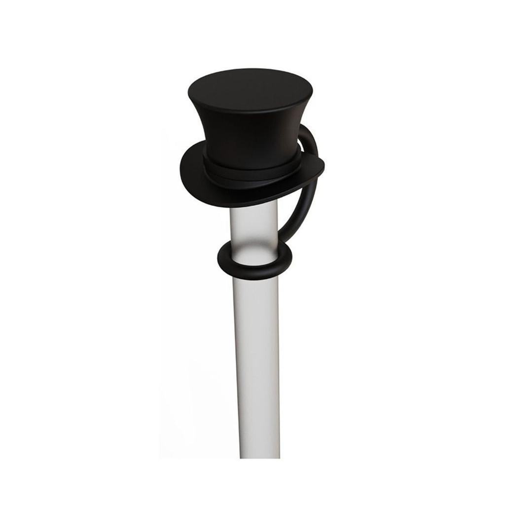 Hat Shaped Silicone Straw Cover Coffee Stirring Stick Decoration, Cocktail Decoration Reusable Silicone Straw