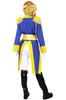 The Rose of Versailles Oscar Military Uniform Captain of the Guard Cosplay Costume [NOOLOR] (L, Blue)