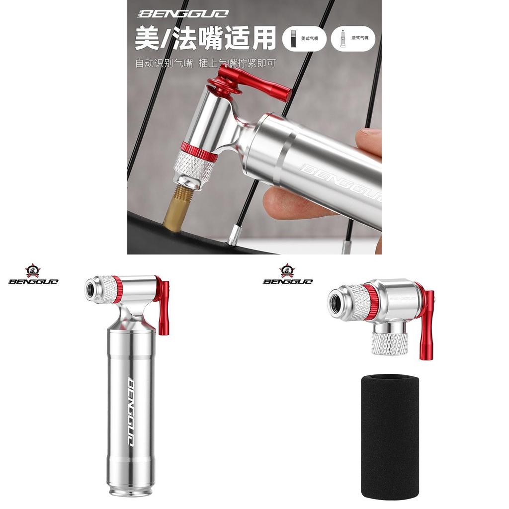 Bicycle Co2 Inflator Kit With Aluminum Alloy Highpressure Valves For Road And Mountain Cycling