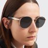 3pcs Classic Punk Style Oval Frame Metal Fashion Men's and Women's Glasses Daily Casual Fashion Decoration Sunglasses