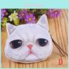 Estuche con Cremallera Versátil de Moda para Mujer con Cara de Gatito Lindo Billetera para Monedas para Niños Bolso de Maquillaje Para Todas las Edades