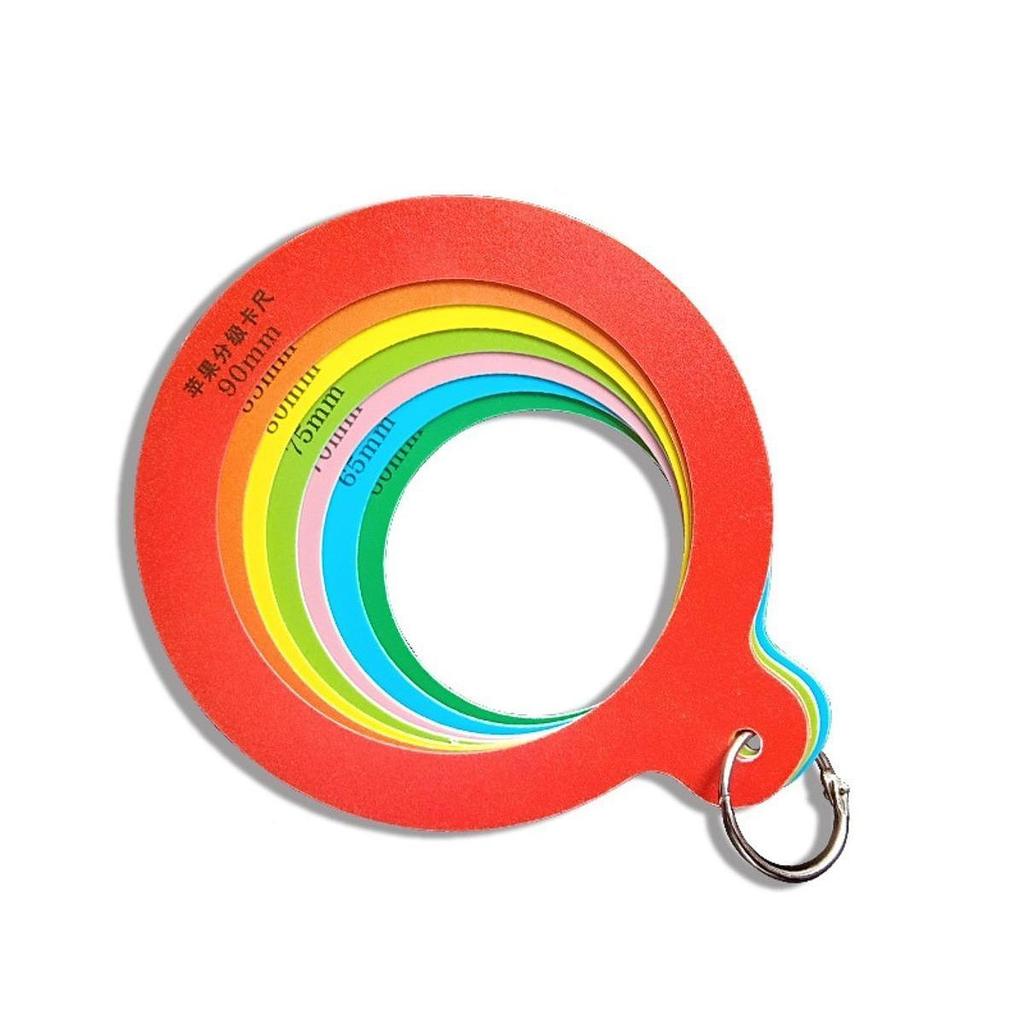 Circular Fruit Caliper, Apple Diameter Gauge, Flexible And Portable Grading Tool, Measuring Ruler,