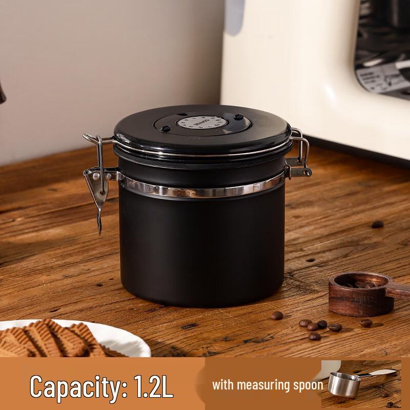 304 Stainless Steel Coffee Bean Storage Can