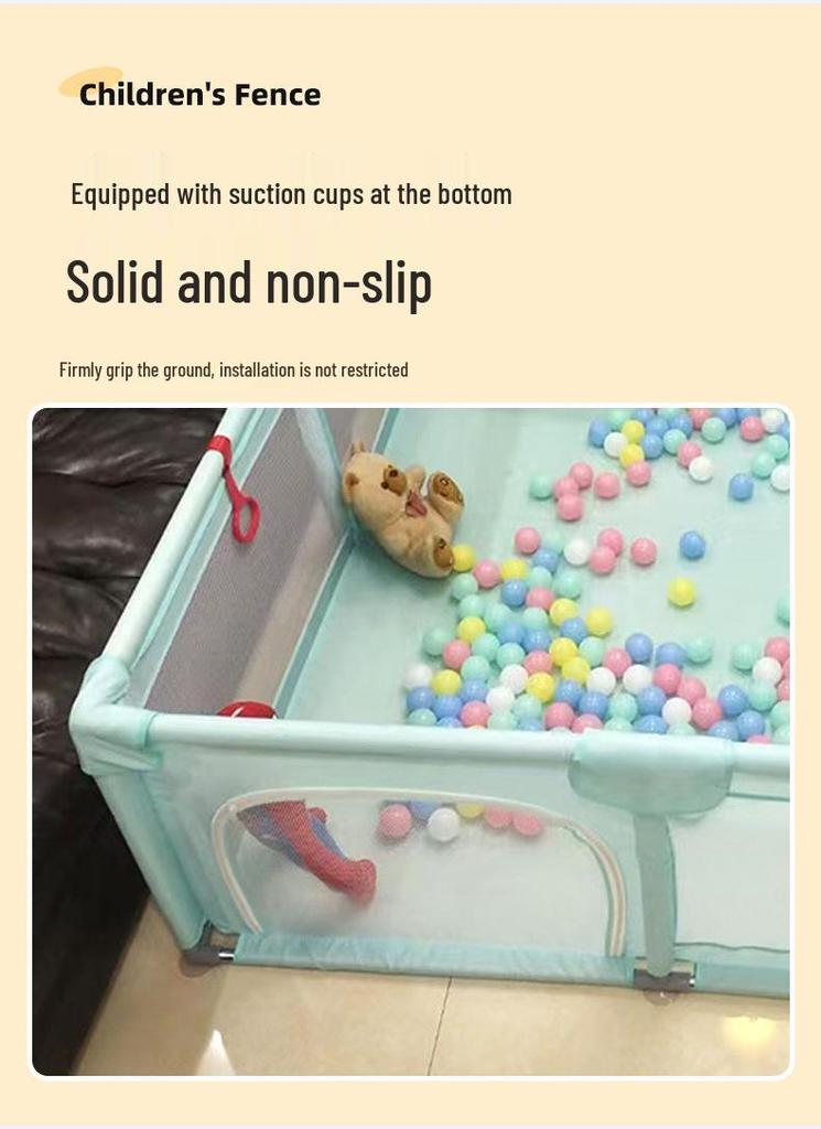 Baby and Toddler Safety Playpen with Walker and Bed Rail Guard