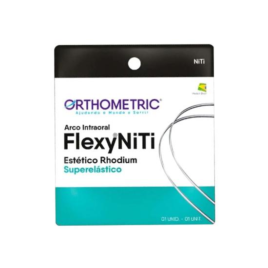OrthoMetric Flexy NiTi Super Elastic Esthetic Rhodium Plated Archwires - Square (10/Pk)