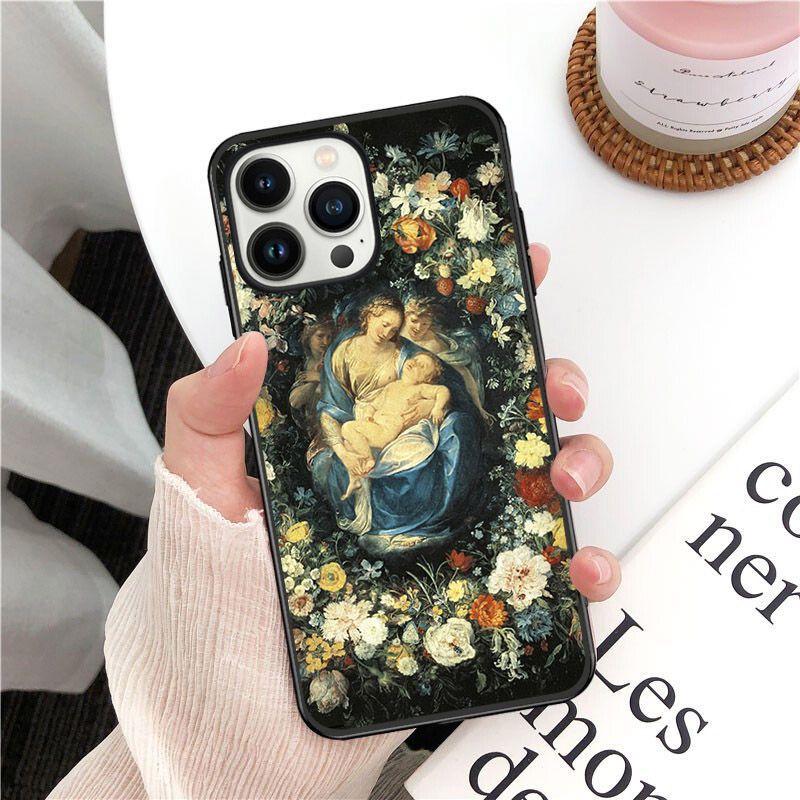 Classic Painting Flower In a Vase Aesthetic Art Phone Cover For Iphone 14pro 11pro 12 13pro Max 6s Xs 7 8plus SE Xr 12mini Cases