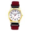 Woven Strap Watch with Date Window and Woven Colorful Quartz Watch with Dial and Adjustable Popular and Cute for Women Perfect for and Men's Calendar