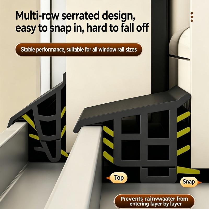 Rainproof Water Backflow Sealing Strips Baffle Replacement Sill Edges Water Guide Plate Home Window Water Blocking Strips