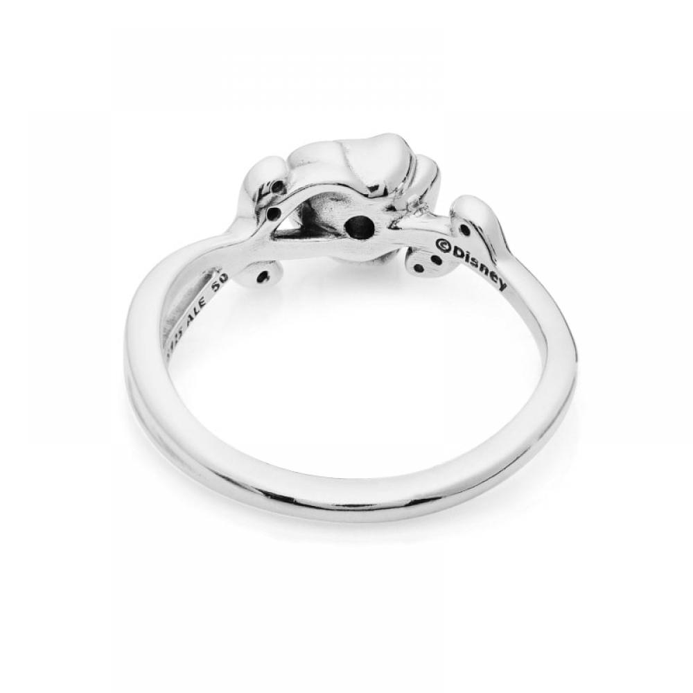 PAndora 190017c01 Disney Beauty And The Beast Rose Silver Ring