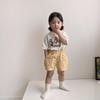 Korean Kids' Three Bears Cotton T-Shirt - Short Sleeve, Round Neck, Summer Style for Boys & Girls