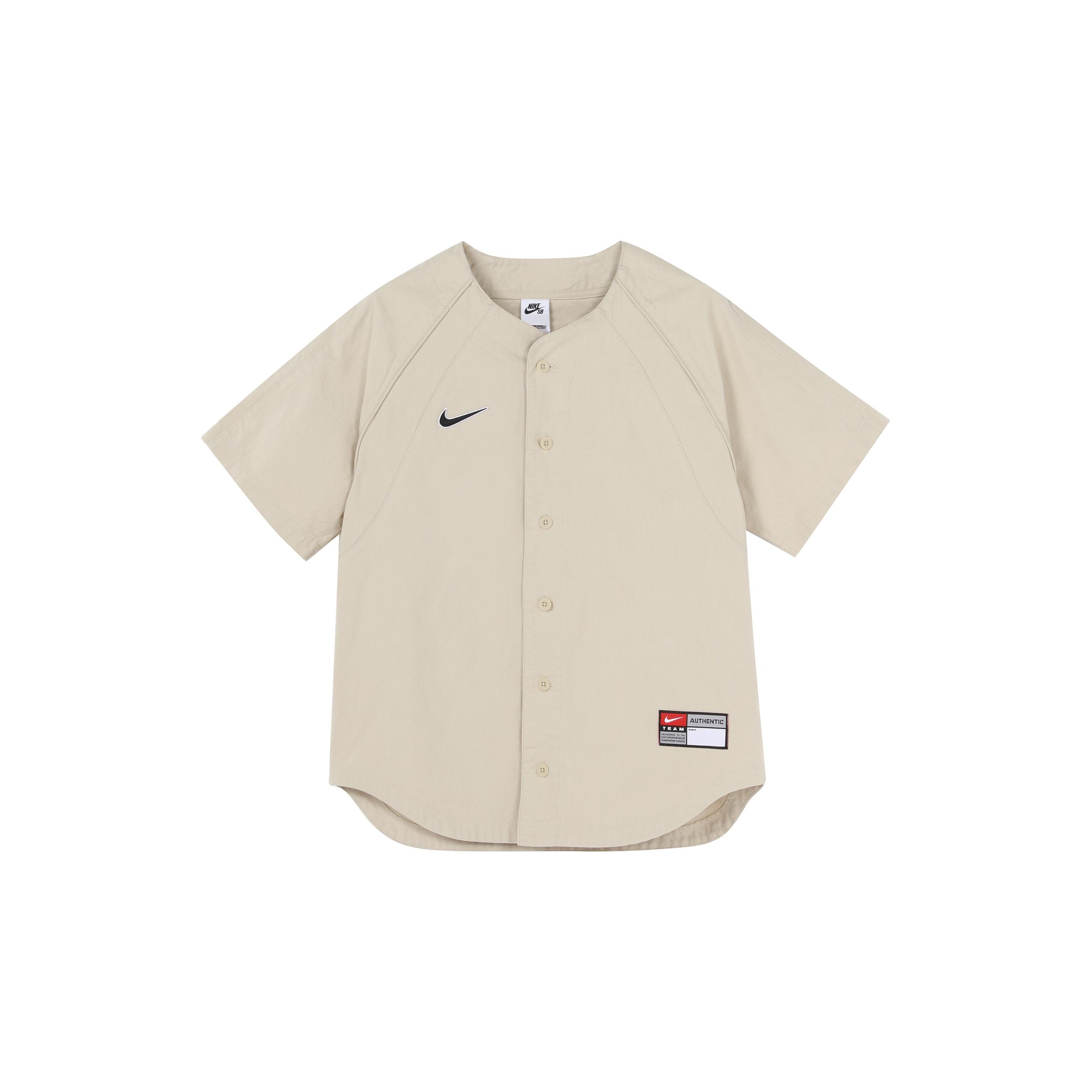 Nike SB Skateboard Solid Color Logo Embroidered Short Sleeve Unisex Yellow Men s DQ6283-206 M