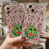 Phone case: 2D flat suitable for iPhone 18 17 16 15 14 13 Pro, transparent four corner protective case, Watermelon Man, Christmas and Halloween gifts