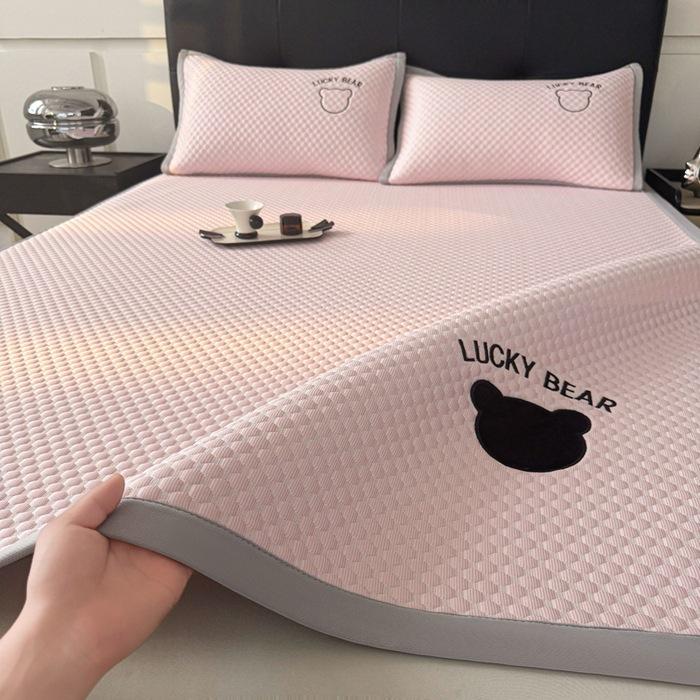 Cooling Mattress Summer Ice Silk Air-Conditioned Soft Mat Washable Foldable Embroidered Single Bed Mattress For Ultimate Comfort