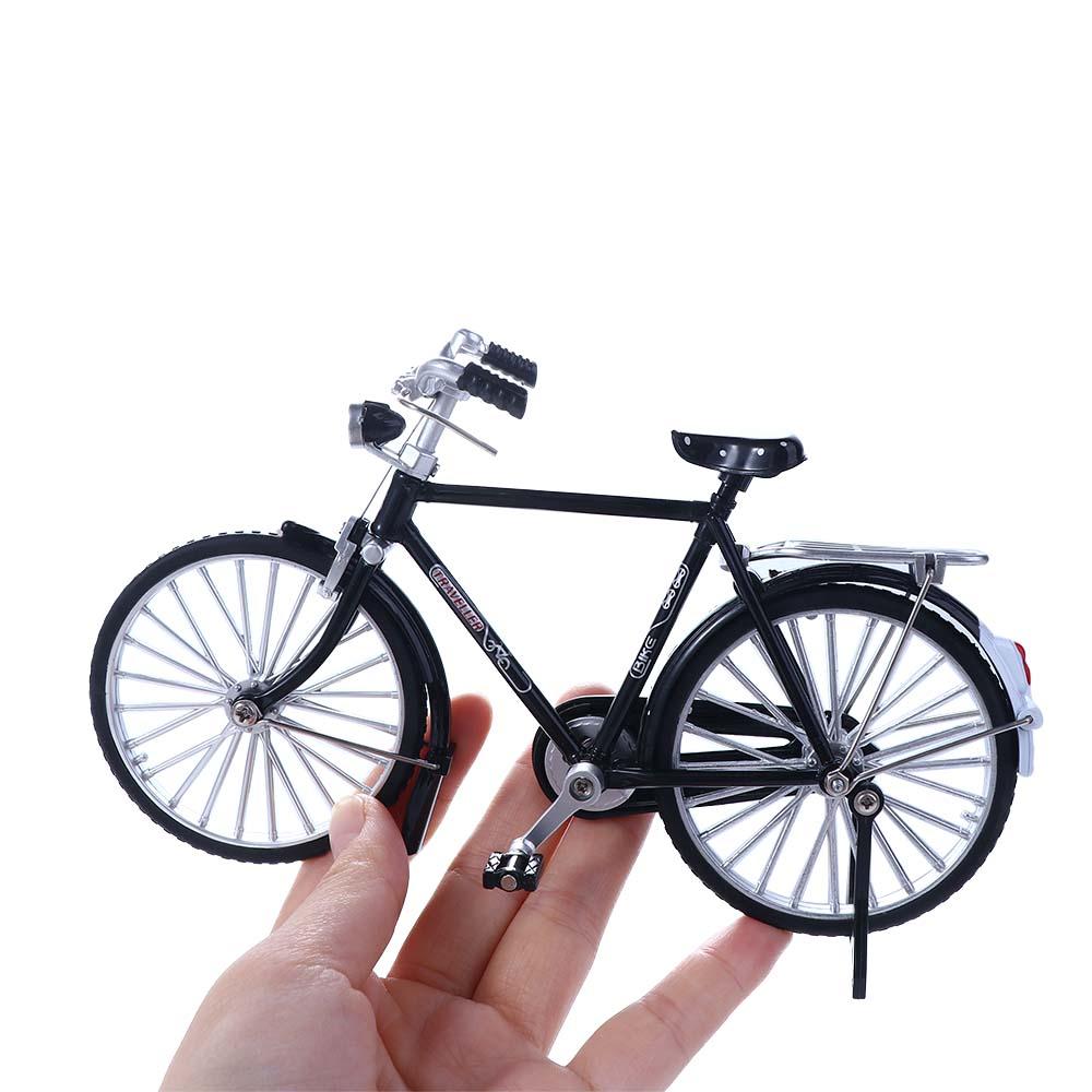 Mini Bicycle 1:10 Scale Diecast Metal Miniature Model Bicycle Model Retro Bicycle Vintage Bicycle Model Simulation Bicycle