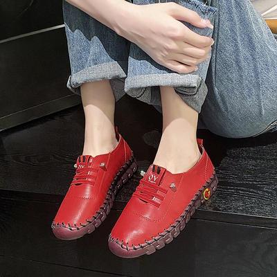 Große Frühlings- und Sommerschuhe mit Kuhsehne und weicher Sohle, vielseitige Einzelschuhe für Damen