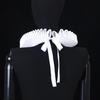 Adjustable Tie Ruffled Collar Retro For Victorian Age Costumes and Cosplay Halloween Accessory Versatile Collar