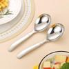 Zhishi 304 Stainless Steel Round Spoon Set