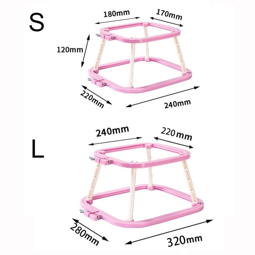 Double Layer Embroidery Frame Stitch Holder Cross Stitch Rack Embroidery Stand Hoop Household