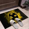 Borussia Dortmund Pattern Rug, Indoor/Outdoor Mat, for Picnic, Gameroom, Bedroom, Office, Living Room, Home Decor Carpet, Birthday Gift
