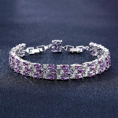 Wind Zircon Bracelet Copper Inlaid With Diamonds Jewelry Unisex Square Geometric Bracelet