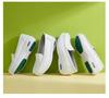 Women's Breathable Non-Slip Nurse Shoes, Wear-Resistant with Soft Thick Sole, White Microfiber Leather Loafers for Comfort.
