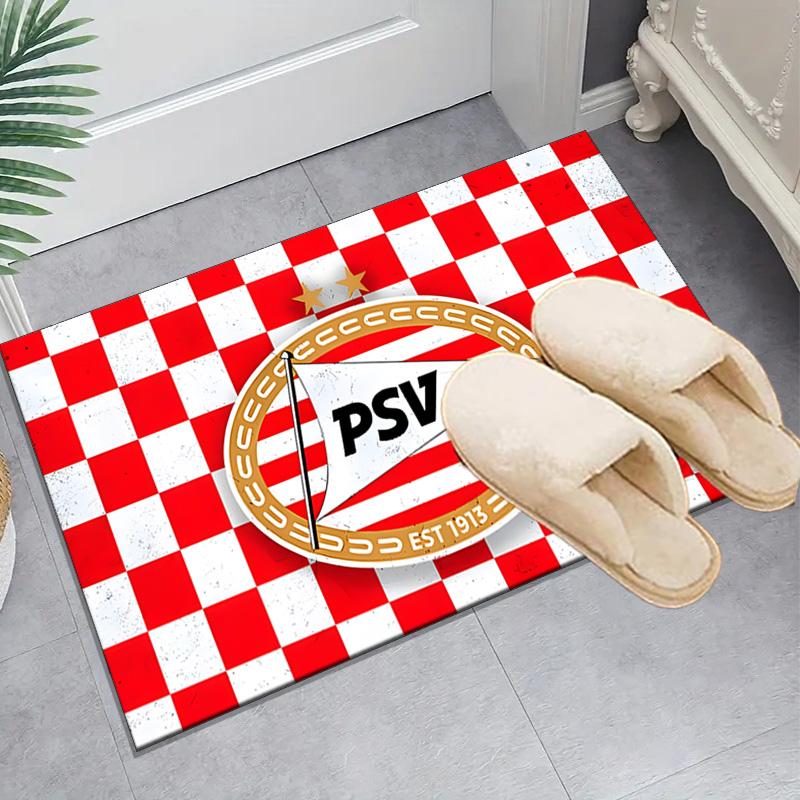 1PC Psv Sports Emblem Floor Mat for Living Room, Game Rooms, Office, Bedroom, Office Floor Mat Playful Design, Christmas fan gifts
