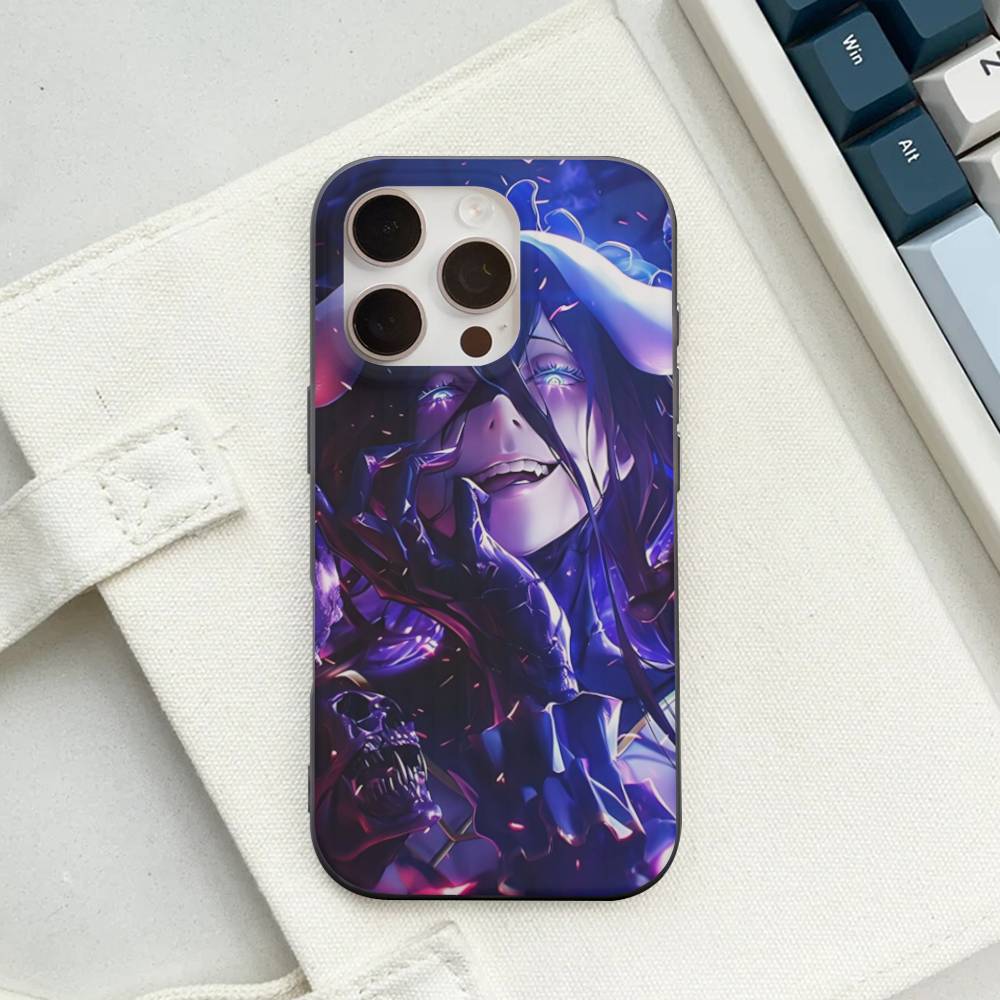 

Cartoon Anime A-AlbedoS Phone Case For IPhone 16 15 17 Pro 11 12 13 14 Pro Max Plus Soft Ripple Silicone Cover Shell iPhone 15
