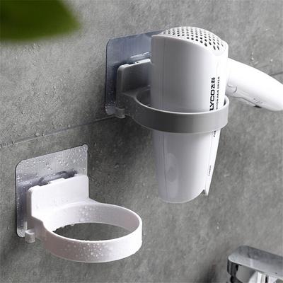 1 Piece Diameter 8.9cm Wall-mounted Hair Dryer Holder ABS Bathroom Shelf Storage Hairdryer Holder Rack Organizer For Hairdryer