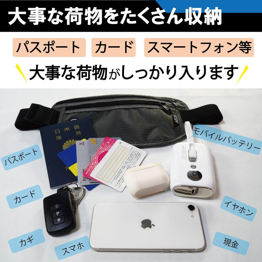 Waterproof Waist Pouch with RFID and a Hidden Passport for International Perfect for Travel and Perfect for Men and Protection, Anti-Skimming, Travel,