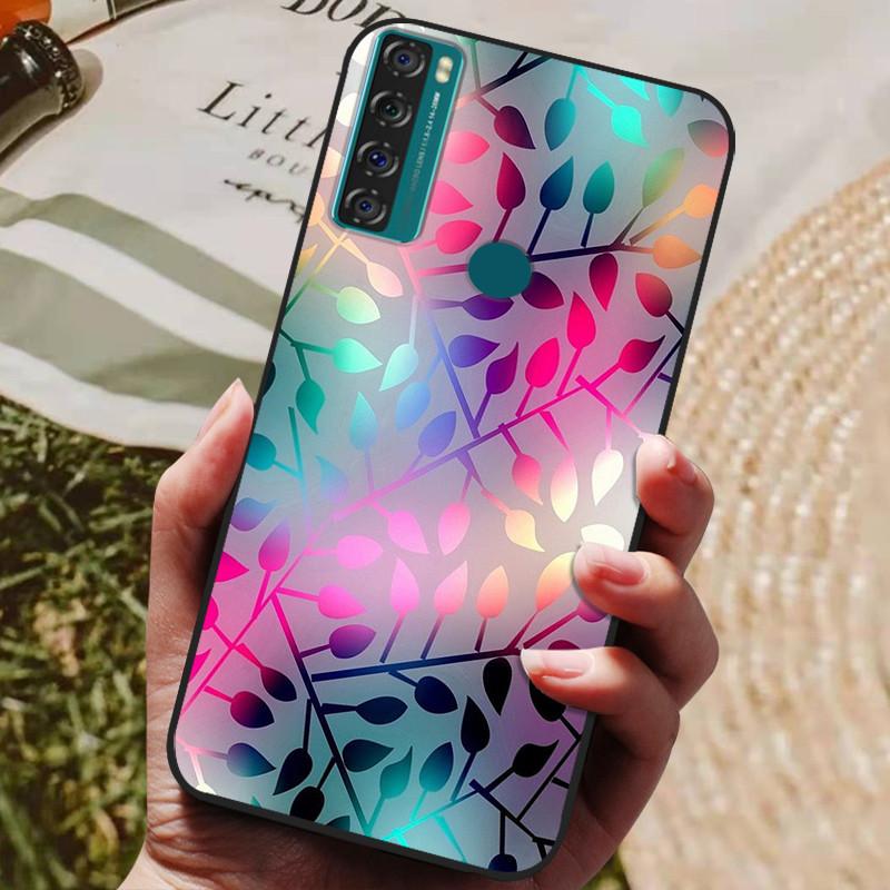 For TCL 20 SE Case Soft Silicone Phone Back Cover For TCL 20 SE TCL20SE TCL20 20SE Cases Coque for TCL 20SE  Fundas Bumper Shell