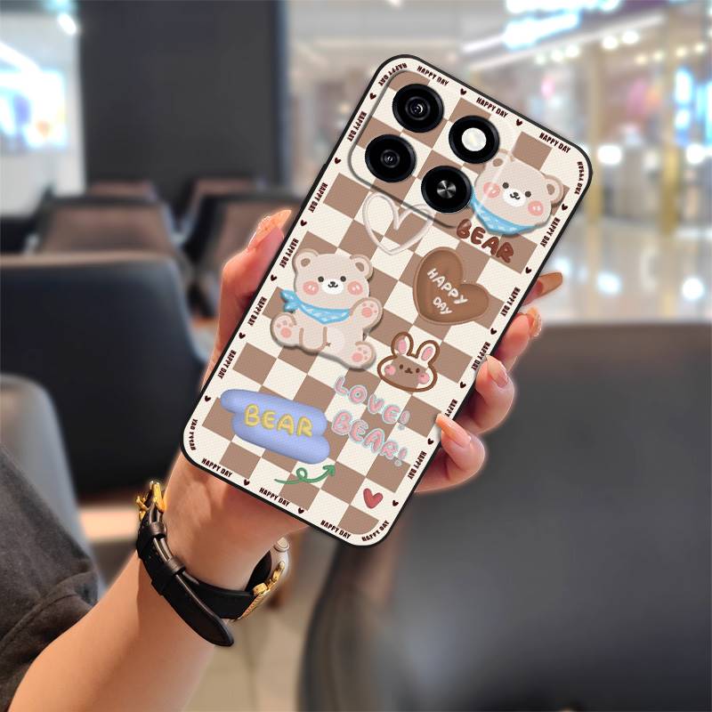 

Защитный грязеотталкивающий чехол для телефона для ZTE Blade A35/A55, мультяшный силиконовый мягкий чехол, защита для телефона, водонепроницаемый, милый ZTE Blade A35/A55