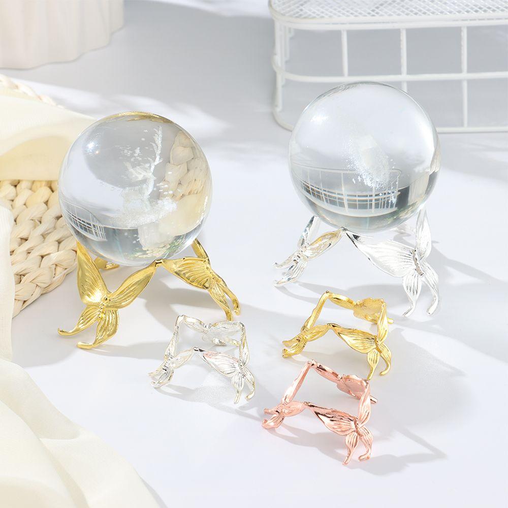 Metal Butterfly Display Base Holder Stand for Crystal Ball Sphere Globe Support Home Decoration Ornaments Craft Metal Gift