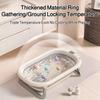 Household intelligent constant temperature large capacity baby folding bathtub children can sit and
