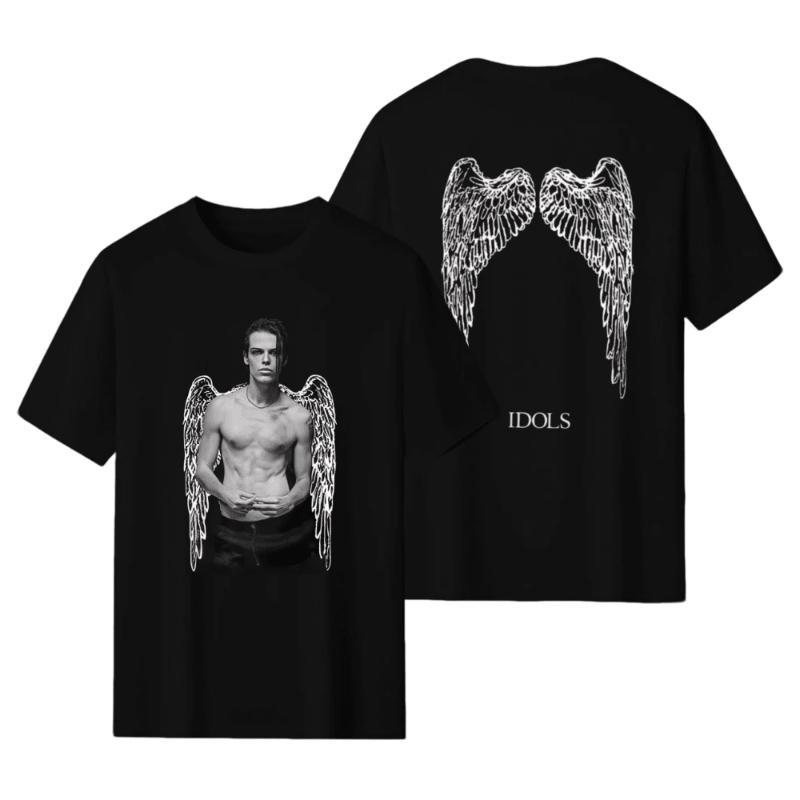 

Rock singer Yungblud IDOLS Wings album tour new mens Tshirt fashionable hiphop rock retro casual highquality shortsleeved S