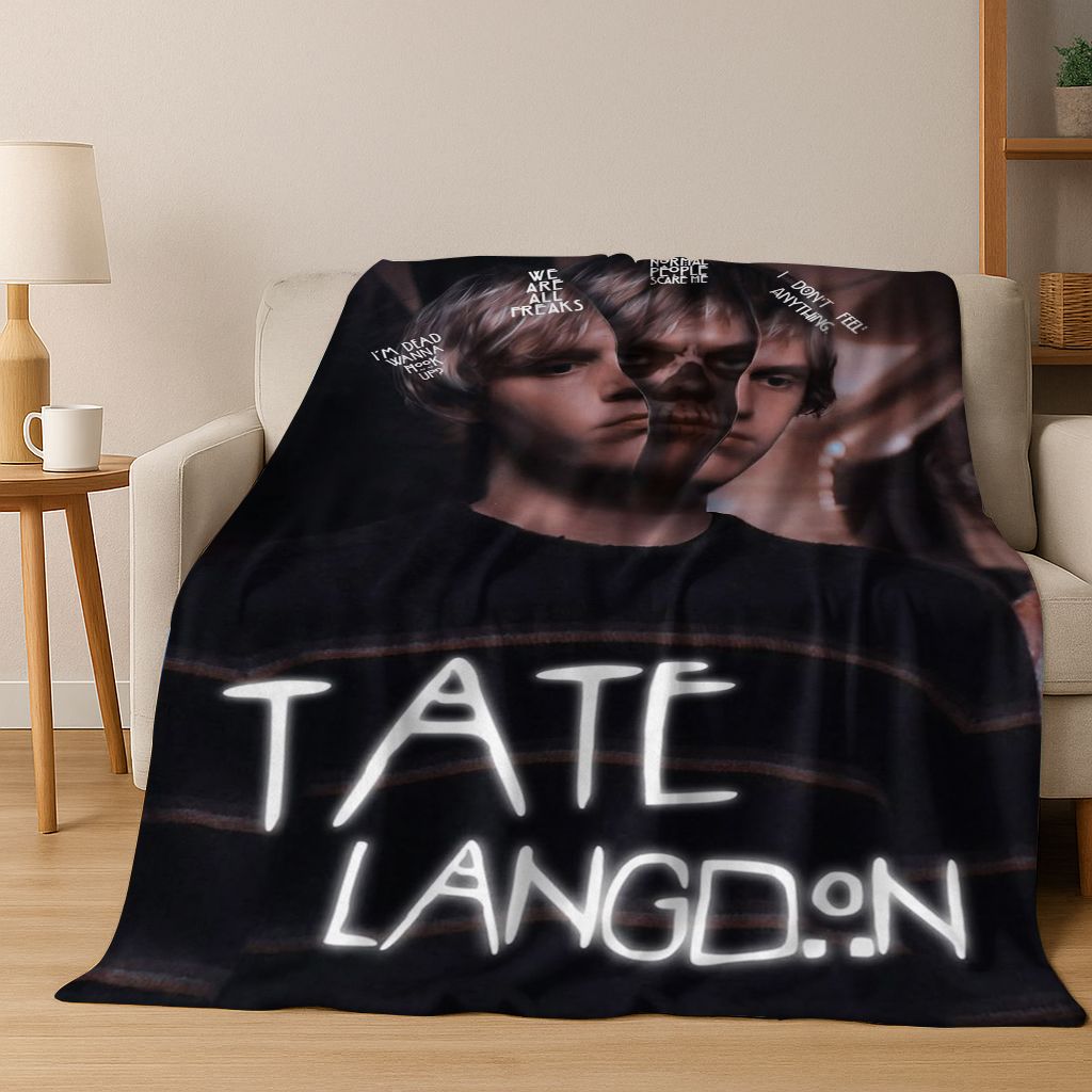 26 Stili Evan Peters Bello Arte Coperta di Flanella, Coperta Morbida e Accogliente per Casa Camera da Letto Letto Divano Picnic Ufficio Coperta Regalo Bambino
