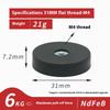 1 Piece Led Work Light Bar Holder Suv Offroad Diy Accessories 22/31/36/43Mm M4 Bolt Magnetic Base Mount Bracket Clamp