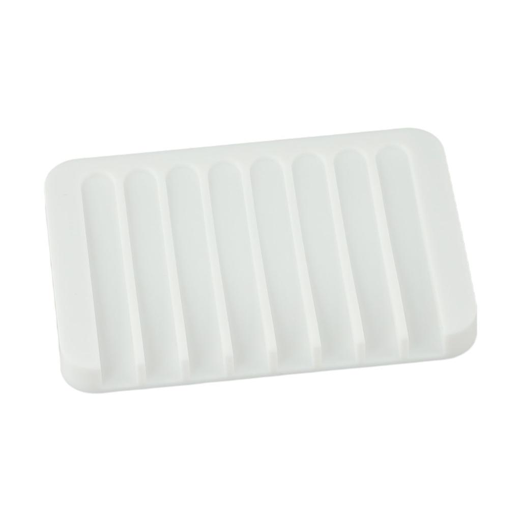 1/2pcs Silicone Self Draining Soap Dishes Kitchen Sink Soap Dish Sponge Tray Soap Holder Countertop Soap Dispenser