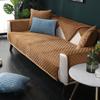 Plush Sofa Cover Non-slip Covers For Sofas 1/2/3 Seater Chaise L Shape Couch Slipcovers Solid Color Sofa Covers For Living Room