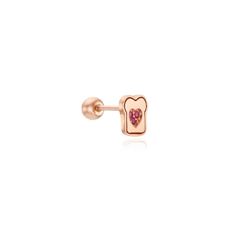 Tirrlirr Delicious Toast & Berry Jam Silver Pink Piercing Tessvp13960M(Pc)-4