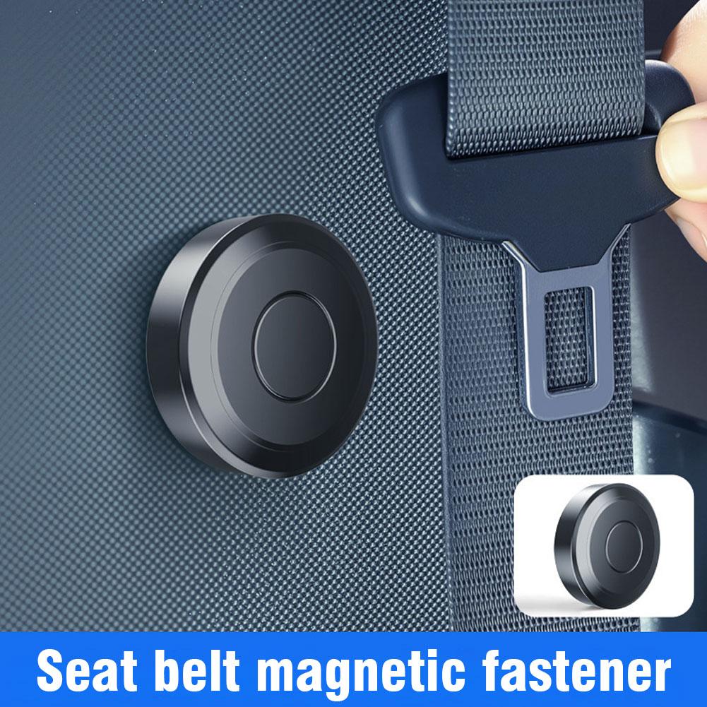 Magnetic Car Seat Belt Holder Fixing Clip Alloy Seat Belt Limiter Stopper For BMW/VW/Nissan Car Interior Accessories R6T1